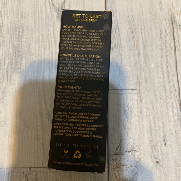 Dear midnight set to last setting spray NWT - Picture 2 of 3